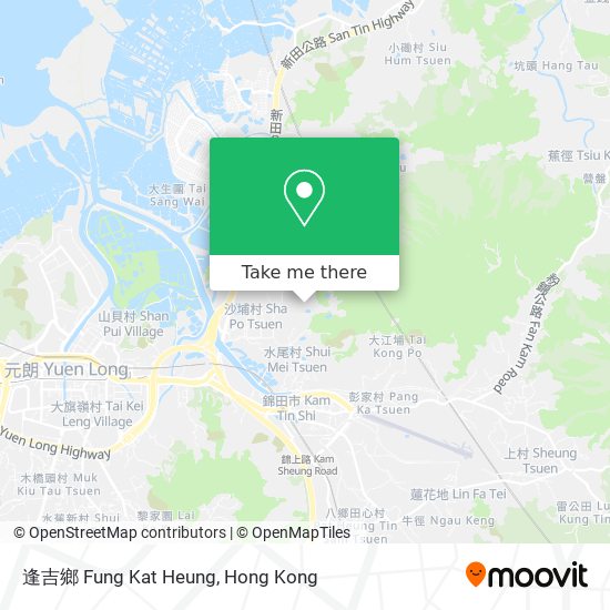 逢吉鄉 Fung Kat Heung map