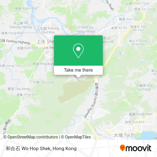 和合石 Wo Hop Shek地圖