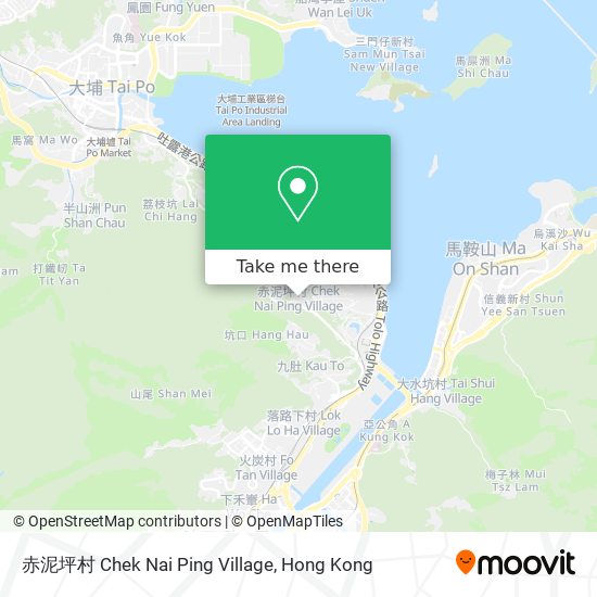 赤泥坪村 Chek Nai Ping Village map