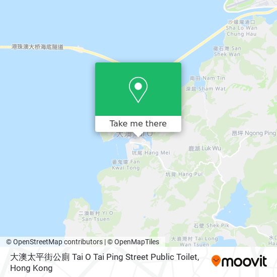 大澳太平街公廁 Tai O Tai Ping Street Public Toilet map
