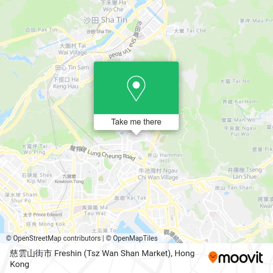 慈雲山街市 Freshin (Tsz Wan Shan Market) map