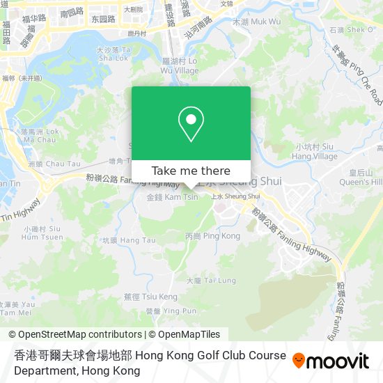香港哥爾夫球會場地部 Hong Kong Golf Club Course Department地圖