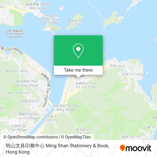 明山文具印務中心 Ming Shan Stationery & Book map