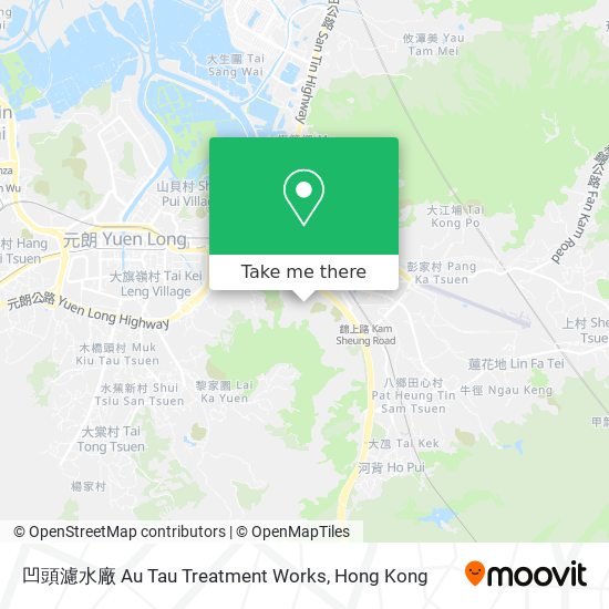 凹頭濾水廠 Au Tau Treatment Works map