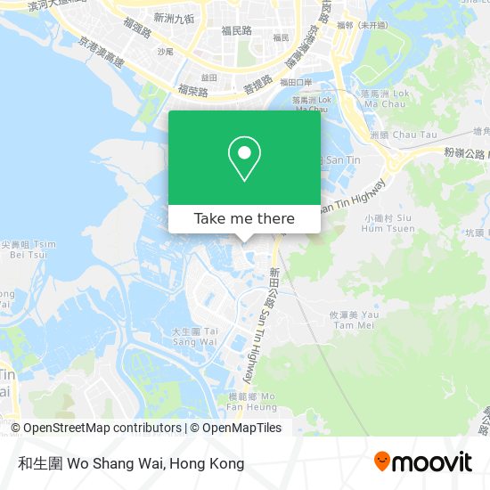 和生圍 Wo Shang Wai地圖