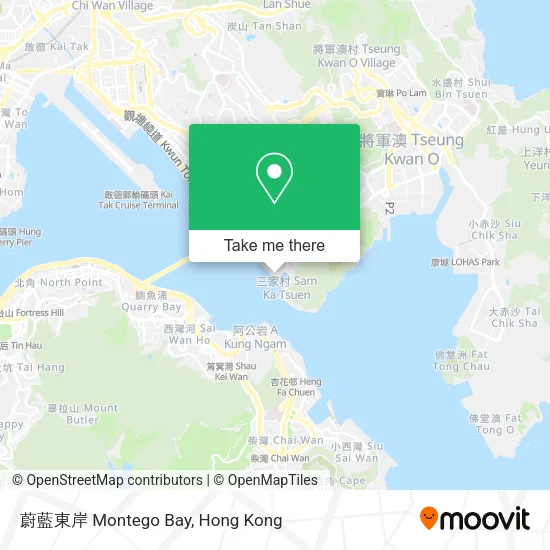 蔚藍東岸 Montego Bay地圖