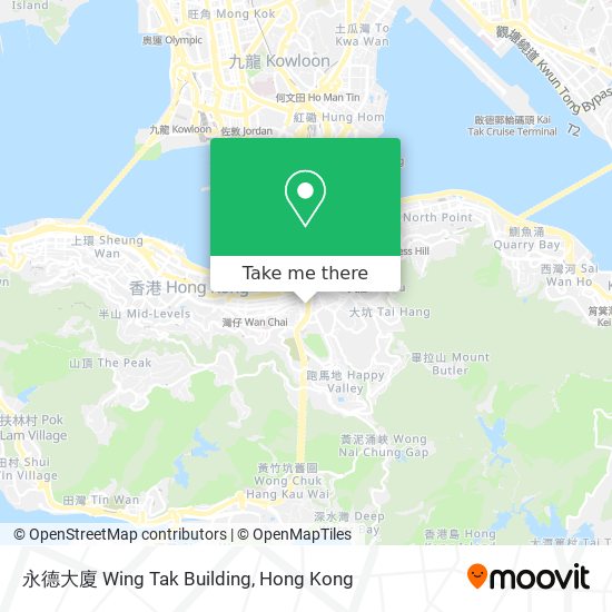 永德大廈 Wing Tak Building map