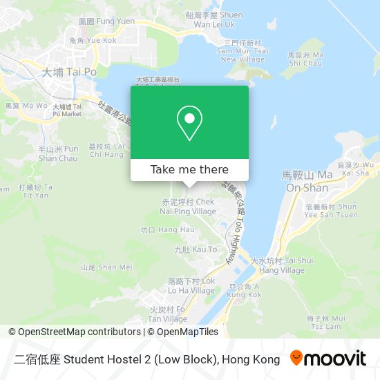 二宿低座 Student Hostel 2 (Low Block) map