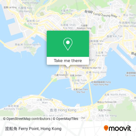 渡船角 Ferry Point地圖