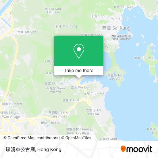 蠔涌車公古廟地圖