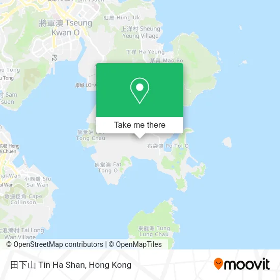 田下山 Tin Ha Shan map