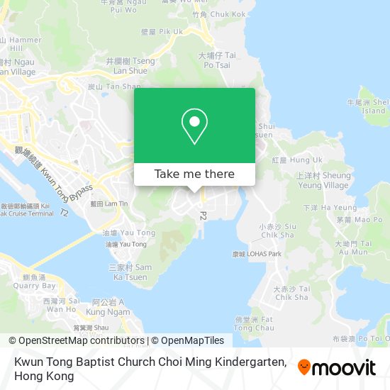 Kwun Tong Baptist Church Choi Ming Kindergarten map