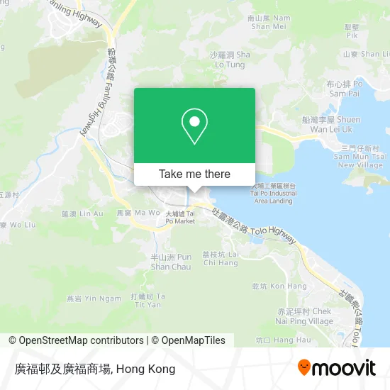 廣福邨及廣福商場地圖