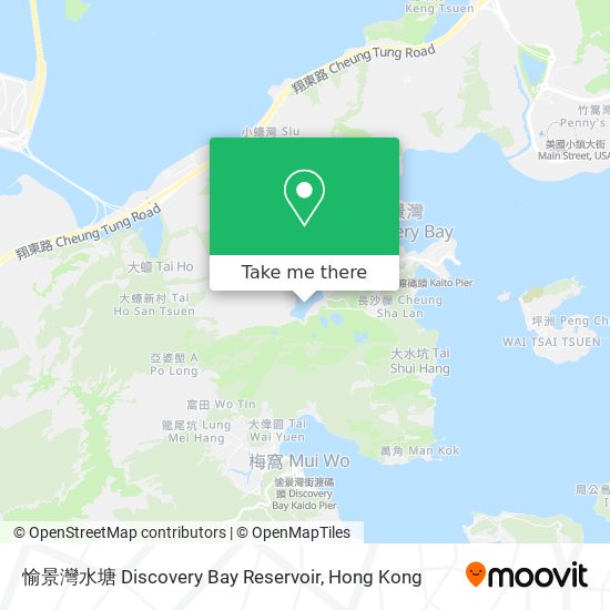 愉景灣水塘 Discovery Bay Reservoir地圖