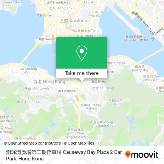 銅鑼灣廣場第二期停車場 Causeway Bay Plaza 2 Car Park地圖