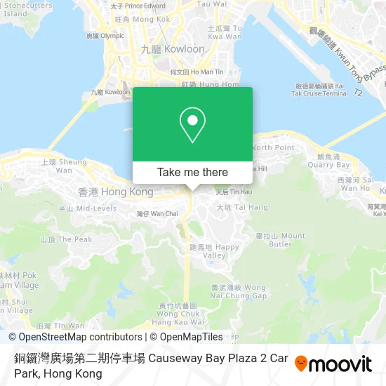 銅鑼灣廣場第二期停車場 Causeway Bay Plaza 2 Car Park map