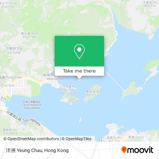 洋洲 Yeung Chau地圖