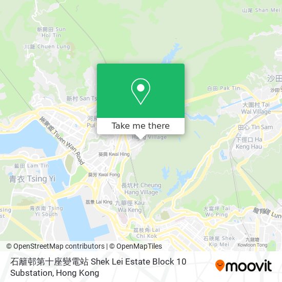 石籬邨第十座變電站 Shek Lei Estate Block 10 Substation map