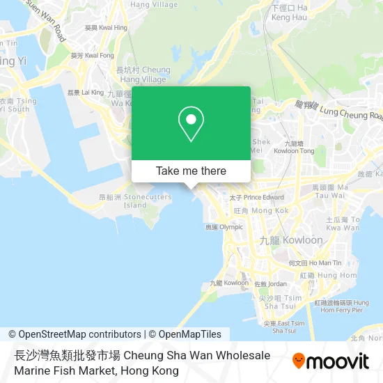 長沙灣魚類批發市場 Cheung Sha Wan Wholesale Marine Fish Market地圖