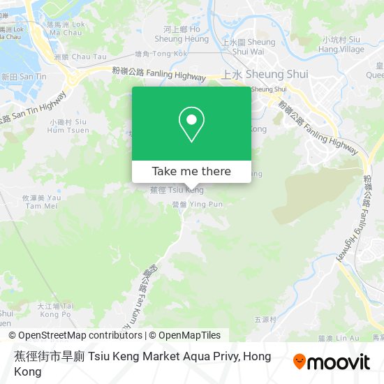 蕉徑街市旱廁 Tsiu Keng Market Aqua Privy map