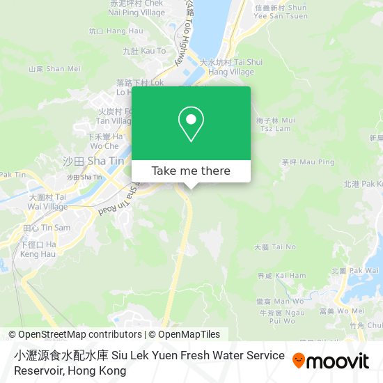 小瀝源食水配水庫 Siu Lek Yuen Fresh Water Service Reservoir map
