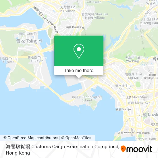 海關驗貨場 Customs Cargo Examination Compound map