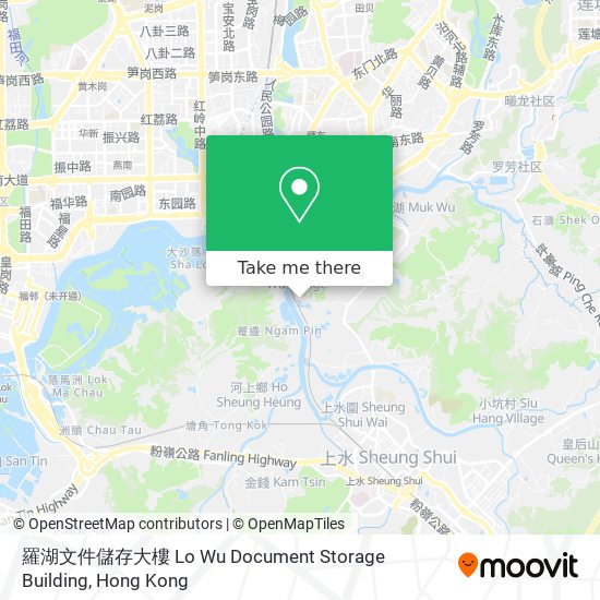 羅湖文件儲存大樓 Lo Wu Document Storage Building map
