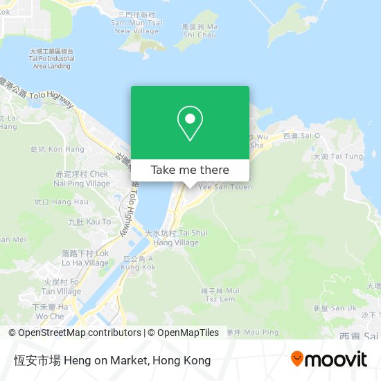 恆安市場 Heng on Market map