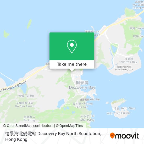 愉景灣北變電站 Discovery Bay North Substation map