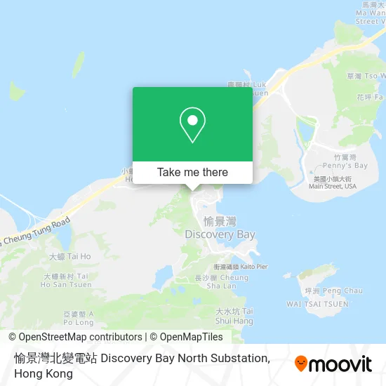 愉景灣北變電站 Discovery Bay North Substation map