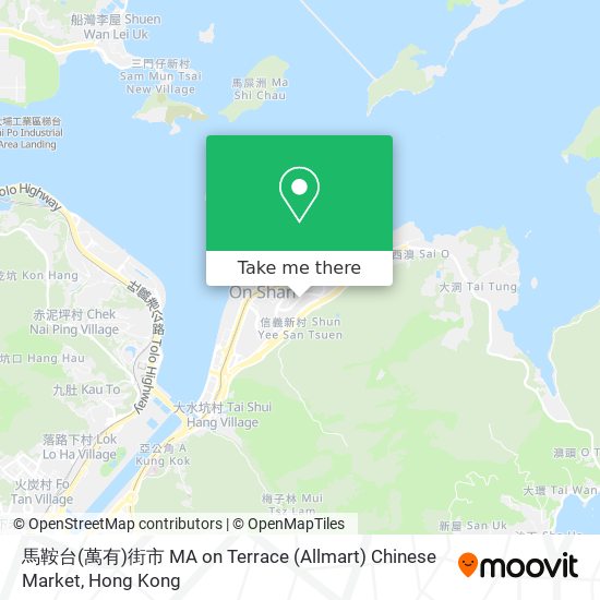 馬鞍台(萬有)街市 MA on Terrace (Allmart) Chinese Market map