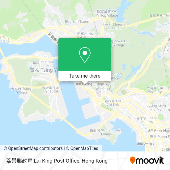 荔景郵政局 Lai King Post Office map