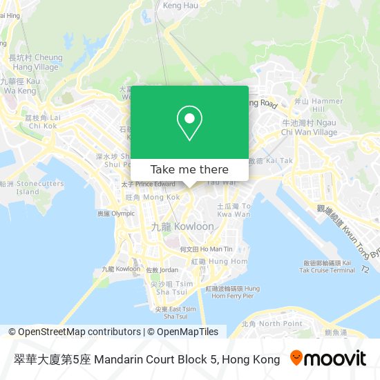 翠華大廈第5座 Mandarin Court Block 5 map