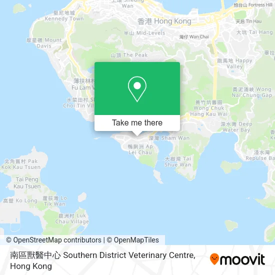 南區獸醫中心 Southern District Veterinary Centre map