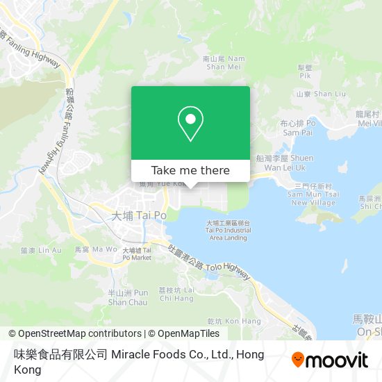 味樂食品有限公司 Miracle Foods Co., Ltd. map