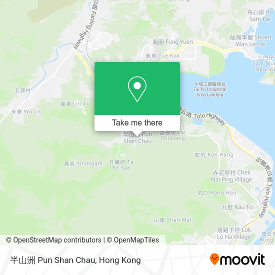 半山洲 Pun Shan Chau地圖