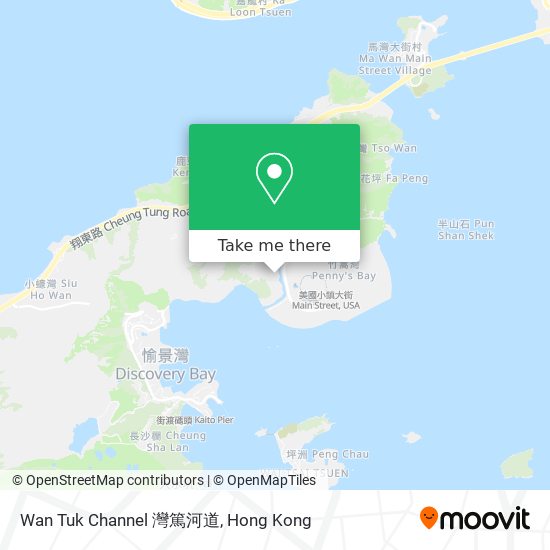 Wan Tuk Channel 灣篤河道 map