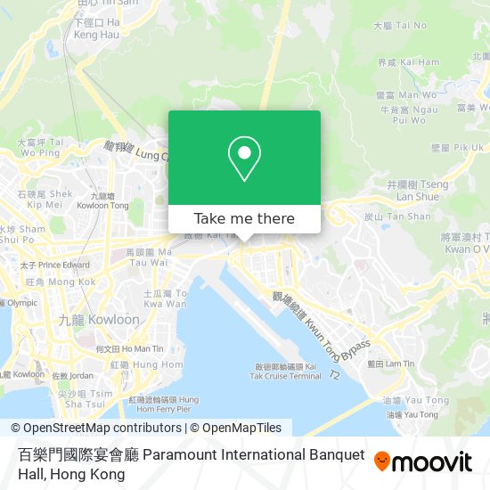 百樂門國際宴會廳 Paramount International Banquet Hall map