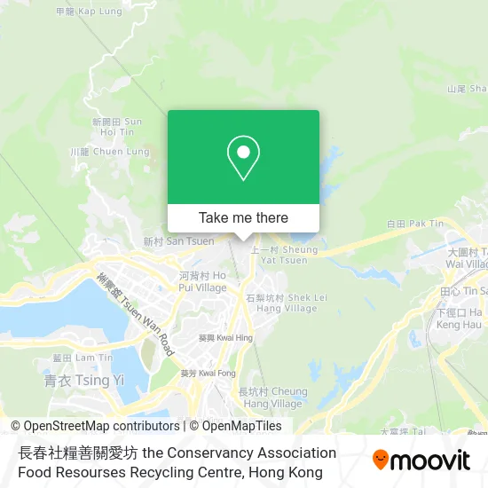 長春社糧善關愛坊 the Conservancy Association Food Resourses Recycling Centre map