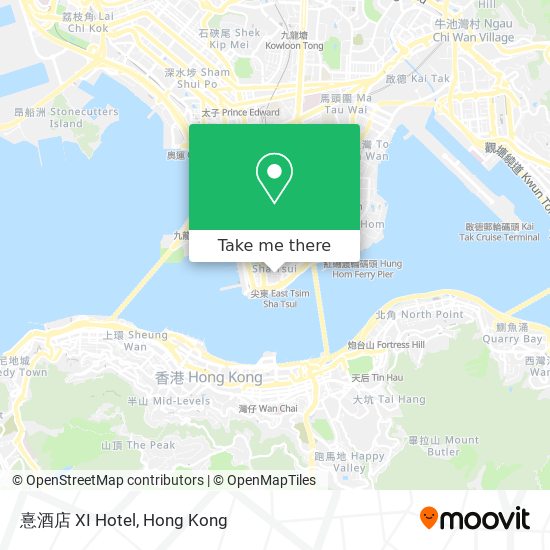 憙酒店 XI Hotel map