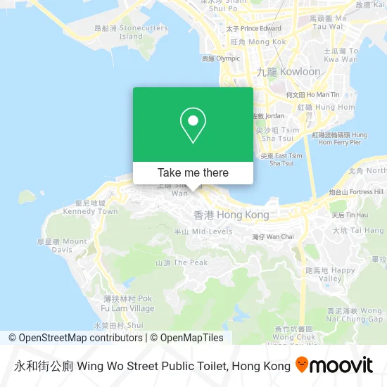 永和街公廁 Wing Wo Street Public Toilet map