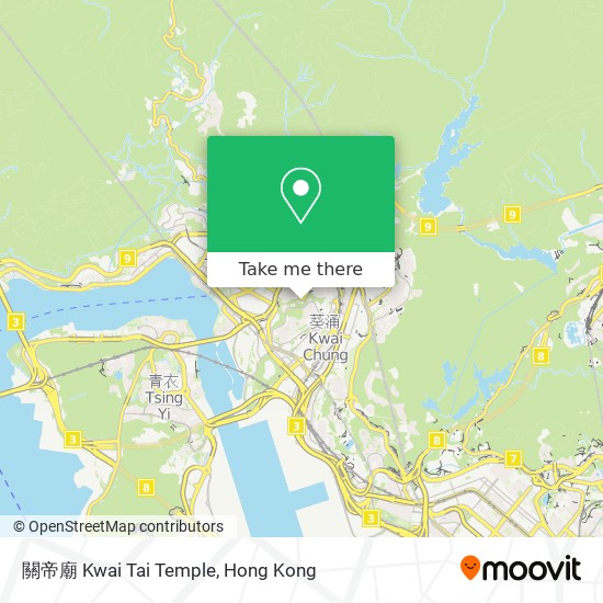 關帝廟 Kwai Tai Temple map