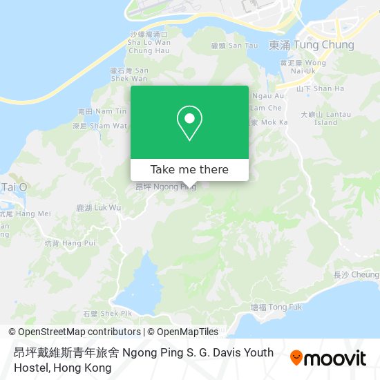 昂坪戴維斯青年旅舍 Ngong Ping S. G. Davis Youth Hostel map