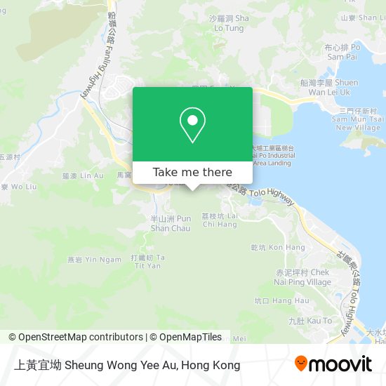 上黃宜坳 Sheung Wong Yee Au map