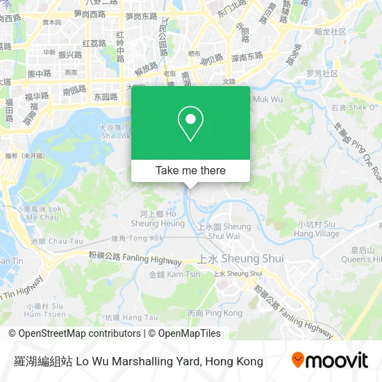 羅湖編組站 Lo Wu Marshalling Yard地圖