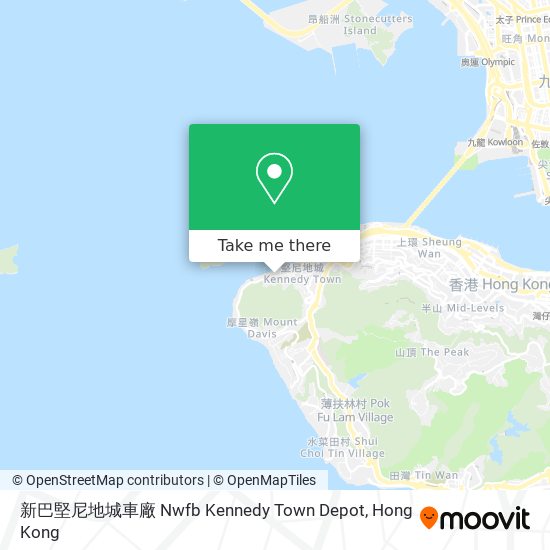 新巴堅尼地城車廠 Nwfb Kennedy Town Depot map