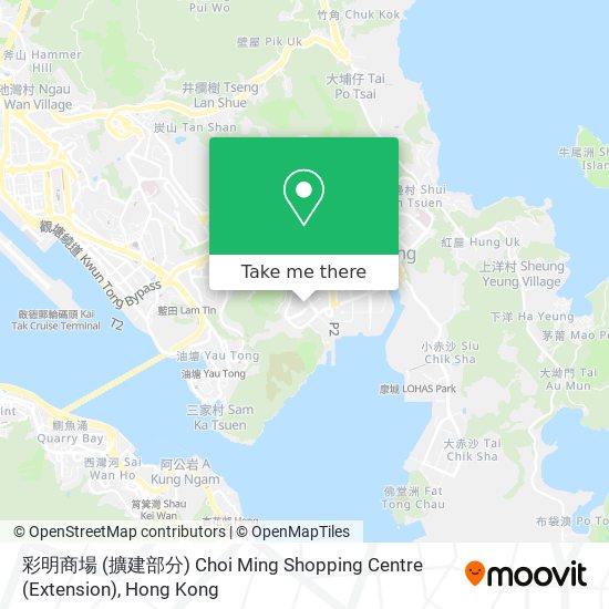 彩明商場 (擴建部分) Choi Ming Shopping Centre (Extension) map