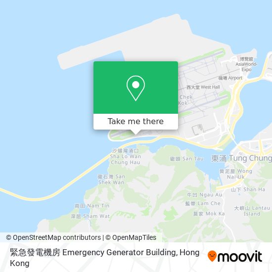 緊急發電機房 Emergency Generator Building map