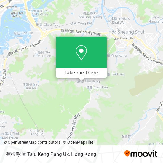蕉徑彭屋 Tsiu Keng Pang Uk map