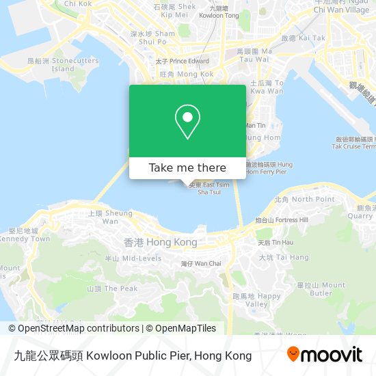九龍公眾碼頭 Kowloon Public Pier map